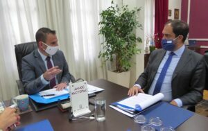 Επίσκεψη του Υφυπουργού Υποδομών & Μεταφορών κ. Γιάννη Κεφαλογιάννη στον Δήμαρχο Καστοριάς