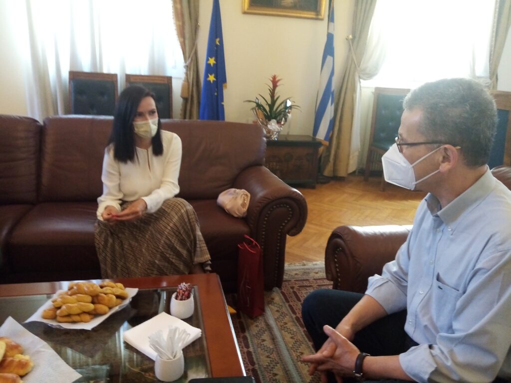 Συνάντηση του Δημάρχου Κοζάνης Λάζαρου Μαλούτα με την Πρέσβη της Βοσνίας – Ερζεγοβίνης  Milica Ristovic Krstic