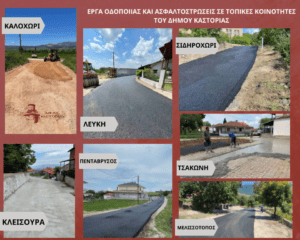 Εργασίες ασφαλτόστρωσης σε οικισμούς του Δήμου Καστοριάς Σε διαδικασία δημοπράτησης έργο 400.000 ευρώ για ασφαλτοστρώσεις στην πόλη της Καστοριάς