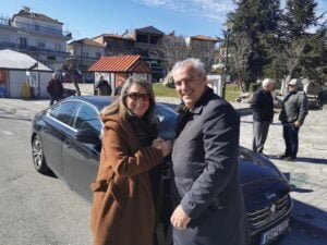 Από την επίσκεψη της βουλεύτριας Καστοριάς Ολυμπίας Τελιγιορίδου στην Δεσκάτη