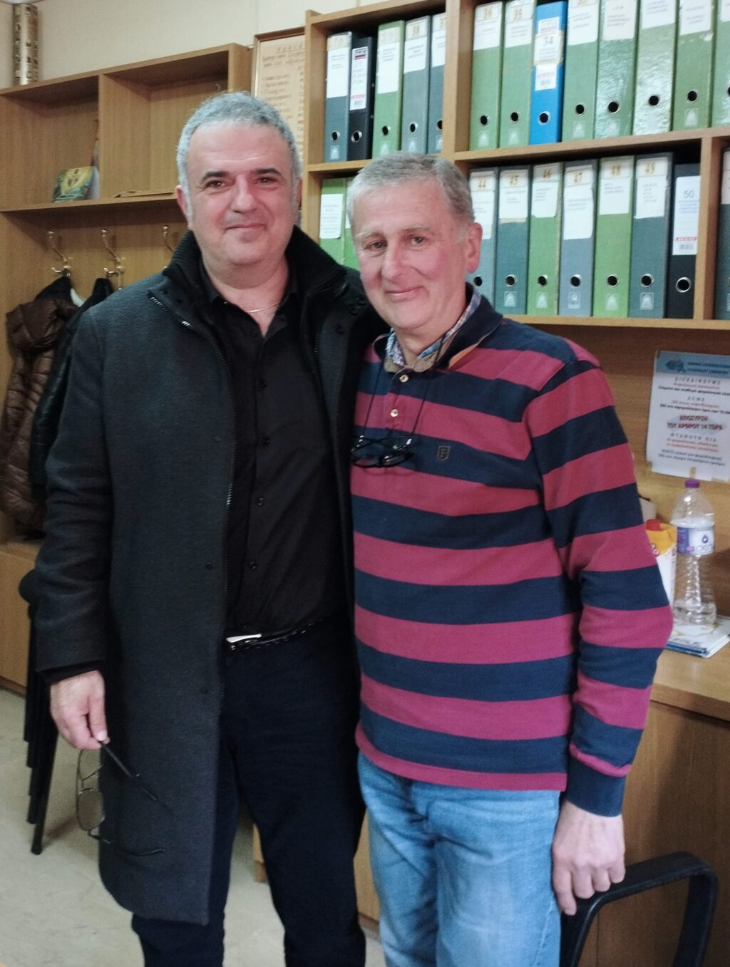 Στις εκλογές του εμπορικού συλλόγου Καστοριάς με το φίλο Βαγγέλη Πανταζή που σήμερα παραδίδει τη σκυτάλη.