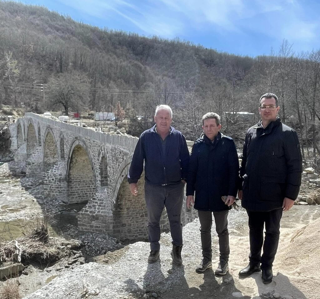 Επίσκεψη με τον δημοτικό σύμβουλο Γόργιανης Σιούλα Κώστα στο έργο : «Αποκατάσταση λίθινης γέφυρας Σπανού στο Δήμος Γρεβενών»