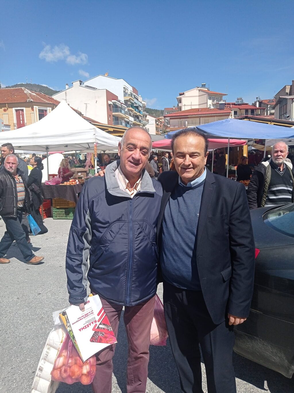 Επίσκεψη στην λαϊκή αγορά της Φλώρινας και συζήτηση με τους παραγωγούς και τους καταναλωτές