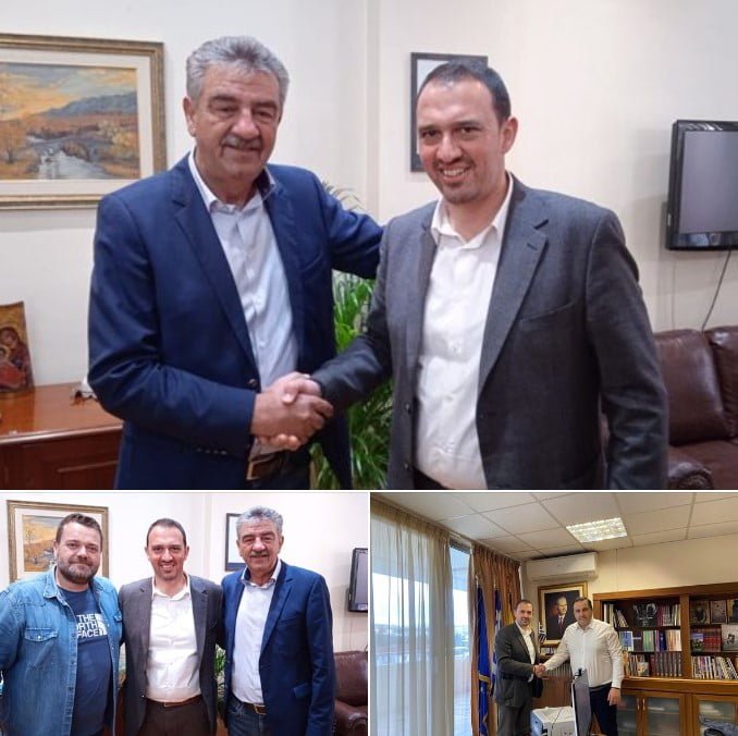 Συνάντηση με τον Δήμαρχο Γρεβενών Γιώργο Δασταμάνη και τον Αντιπεριφερειάρχη Γρεβενών Αθανάσιο Φωλίνα.