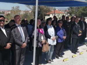 Στην τελετή παράδοσης- παραλαβής διοίκησης του 15ου Συντάγματος Πεζικού στην Καστοριά.