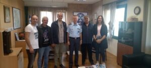 Επίσκεψη του υποψήφιου δημάρχου Κοζάνης κ.Σταύρου Καμπουρίδη στα γραφεία του ΙΚΑ και στο Αστυνομικό Μέγαρο Κοζάνης.