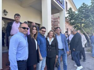 Με τον Πρωθυπουργό Κυριάκο Μητσοτάκη στην Κοζάνη, στην κεντρική προεκλογική εκδήλωση του υποψήφιου Περιφερειάρχη Δυτικής Μακεδονίας Γιώργου Κασαπίδη.
