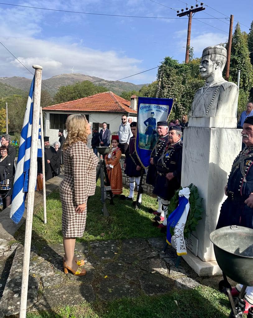 Η Μαρία Αντωνίου στις επετειακές εκδηλώσεις στο Μελά Καστοριάς