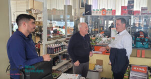 Ο υποψήφιος Δήμαρχος Κοζάνης, Γιάννης Κοκκαλιάρης, πραγματοποίησε περιοδεία σε εμπορικά καταστήματα της Κοζάνης