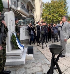 Ο Υφυπουργός Μακεδονίας και Θράκης κ. Στάθης Κωνσταντινίδης στα ελευθέρια της Φλώρινας