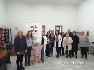 Την Παρασκευή 8 Δεκεμβρίου 2023, στα πλαίσια υλοποίησης Δράσεων Αγωγής Υγείας, προσωπικό του Κέντρου Υγείας Καστοριάς πραγματοποίησε συνάντηση, σε συνεργασία με τον Εξωραϊστικό_Πολιτιστικό Σύλλογο Εργατικών Κατοικιών Καστοριάς.