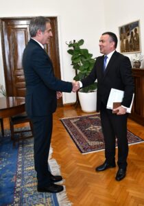 Εθιμοτυπική συνάντηση του Υφυπουργού Μακεδονίας και Θράκης, κ. Στάθη Κωνσταντινίδη με τον Γενικό Πρόξενο της Τουρκίας στη Θεσσαλονίκη κ. Serkan Gedik