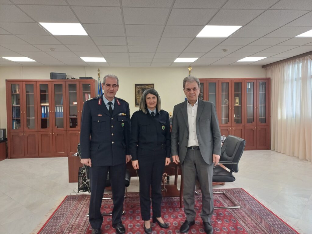 Εθιμοτυπική επίσκεψη του Γενικού Περιφερειακού Αστυνομικού Διευθυντή Κωνσταντίνου Σπανούδη στον Περιφερειάρχη