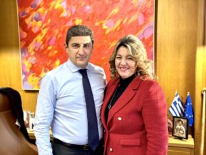 Συνάντηση εργασίας της Μαρίας Αντωνίου με τον Υπουργό Αγροτικής Ανάπτυξης & Τροφίμων Λευτέρη Αυγενάκη