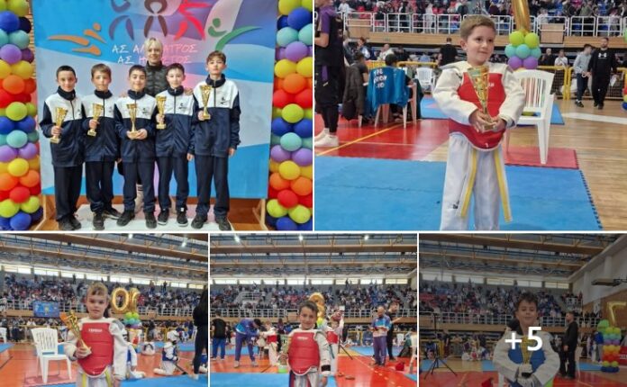 Αθλητές του συλλόγου Ικμάδα σε φιλική συνάντηση Ταεκβοντό στη Θεσσαλονίκη