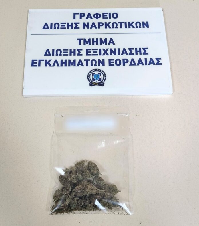 Συνελήφθη από αστυνομικούς του Τμήματος Δίωξης και Εξιχνίασης Εγκλημάτων Εορδαίας, 49χρονος ημεδαπός για κατοχή ναρκωτικών ουσιών, σε περιοχή της Πτολεμαΐδας