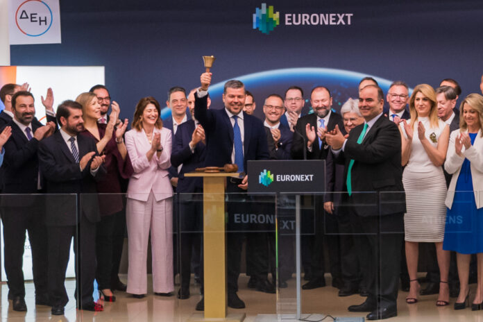 Euronext Athens - ΔΕΗ: Εισαγωγή προς διαπραγμάτευση νέων μετοχών - Κήρυξη έναρξης συνεδρίασης