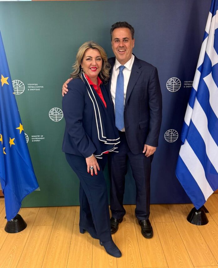 Συνάντηση εργασίας της Βουλευτή Μαρίας Αντωνίου με τον Υπουργό Περιβάλλοντος και Ενέργειας Σταύρο Παπασταύρου για όλα τα κρίσιμα ζητήματα της Π.Ε. Καστοριάς