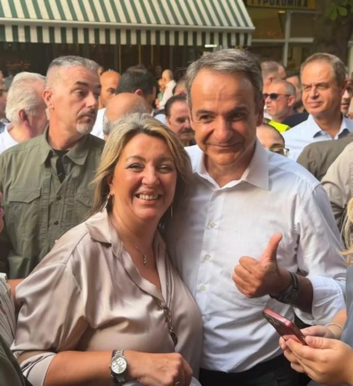 Η Μαρία Αντωνίου στην ομιλία του Πρωθυπουργού Κυριάκου Μητσοτάκη στην Κοζάνη